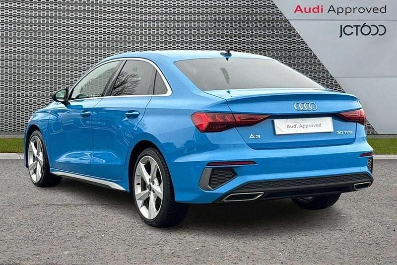 Used Audi A3 S-Line 108 HP (79 kW) 2023 Blue Sedan