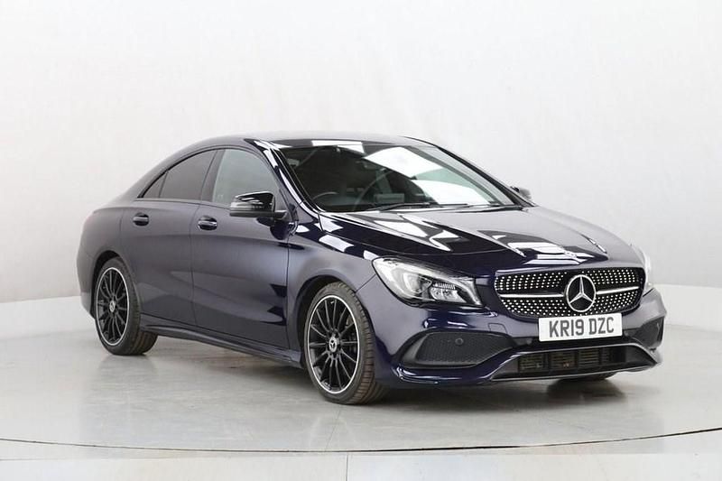 Used Mercedes CLA220 AMG line 170 HP (125 kW) 2019 Blue Sedan