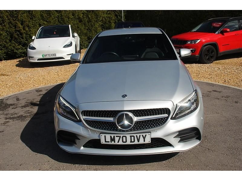 Used Mercedes C220 AMG line 2020 Silver Sedan
