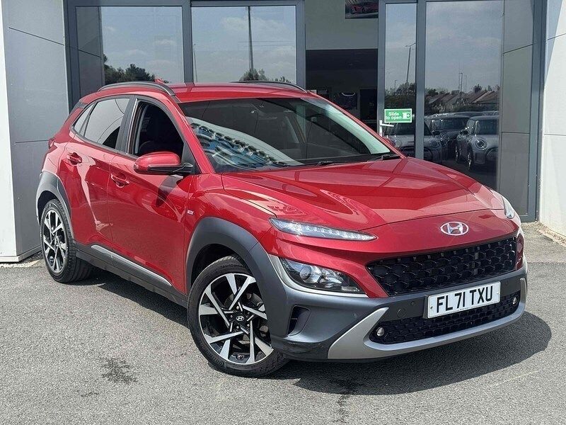 Red Used 2021 Hyundai Kona Premium SUV | £12,795 (Fair price) - Image 1/3