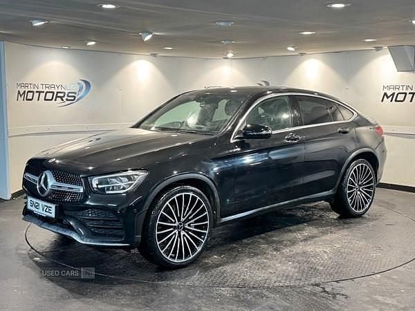 Used Mercedes GLC220 AMG line 2021 Black Coupe
