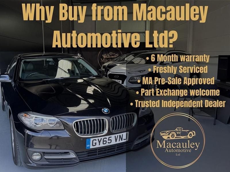 Used BMW 520 2015 Black Sedan