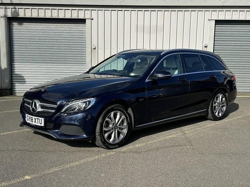 Used Mercedes C350e 2018 Blue Estate