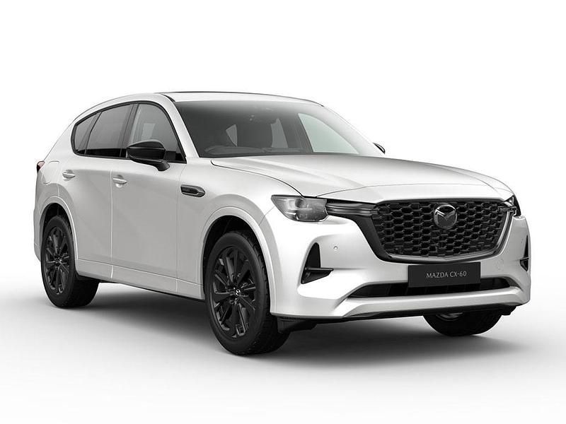 New Mazda CX-60 Homura-Line 327 HP (240 kW) 2025 Rhodium white SUV