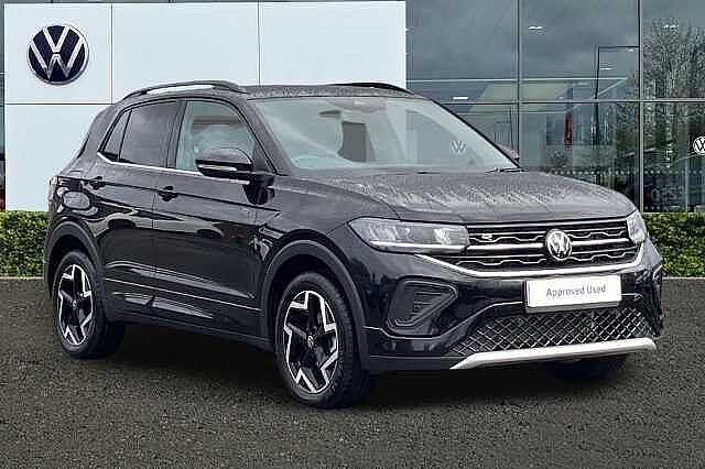 Black Used 2025 VW T-Cross R-line SUV | £25,995 (Expensive) - Image 1/4