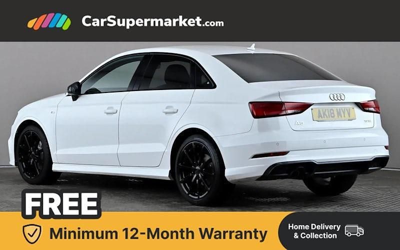 Used Audi A3 Black Edition 116 HP (85 kW) 2018 White Sedan