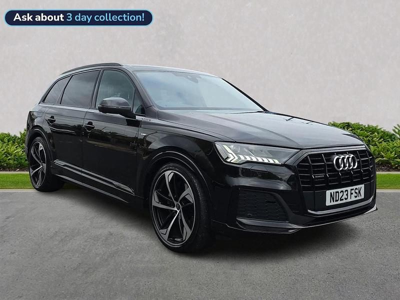 Black Used 2023 Audi Q7 S-Line SUV | £49,832 (A bit pricey) - Image 1/4
