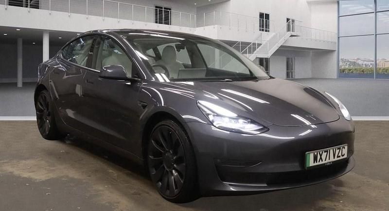 Grey Used 2021 Tesla Model 3 Performance Sedan | £17,750 (Fair price) - Image 1/4