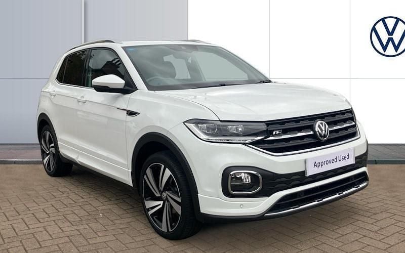 White Used 2020 VW T-Cross R-line SUV | £15,382 (Fair price) - Image 1/4