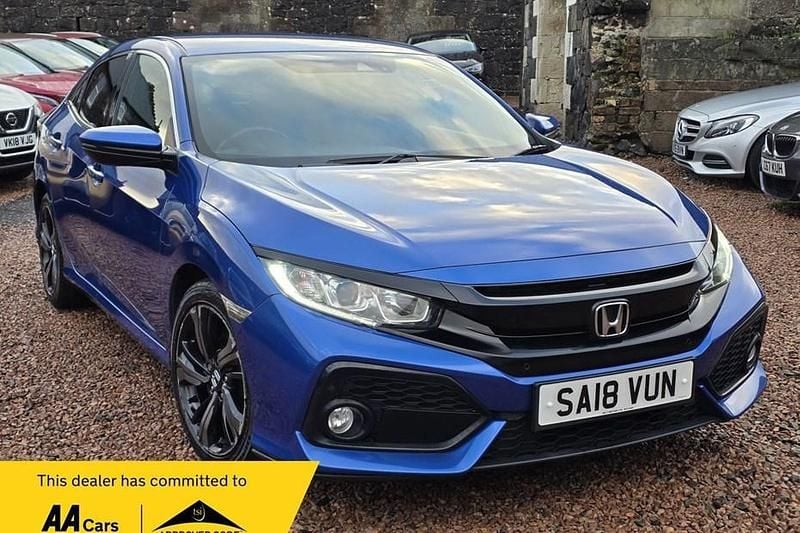 Used Honda Civic SR 120 HP (88 kW) 2018 Blue Hatchback