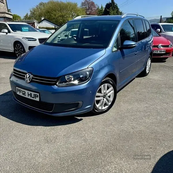 Used VW Touran SE 105 HP (77 kW) 2012 Blue MPV