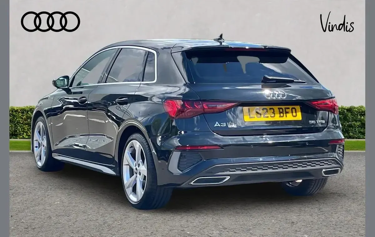 Used Audi A3 S-Line 147 HP (108 kW) 2023 Black Sedan