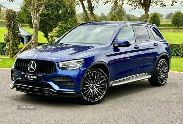 Blue Used 2021 Mercedes GLC220 AMG Line Premium Estate | £29,995 (Expensive) - Image 1/4