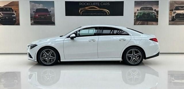 Used Mercedes CLA200 AMG line 163 HP (119 kW) 2020 White Coupe