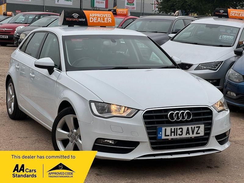 White Used 2013 Audi A3 Sportback Sport Hatchback | £6,775 (Fair price) - Image 1/3