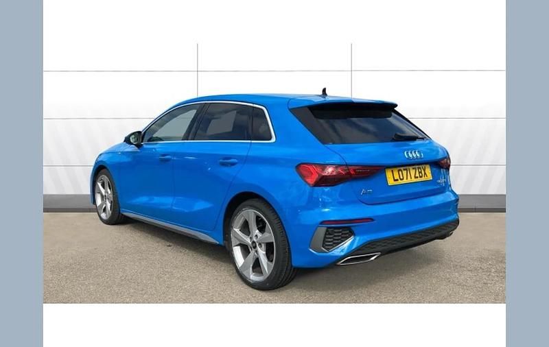 Used Audi A3 S-Line 110 HP (80 kW) 2022 Blue Sedan