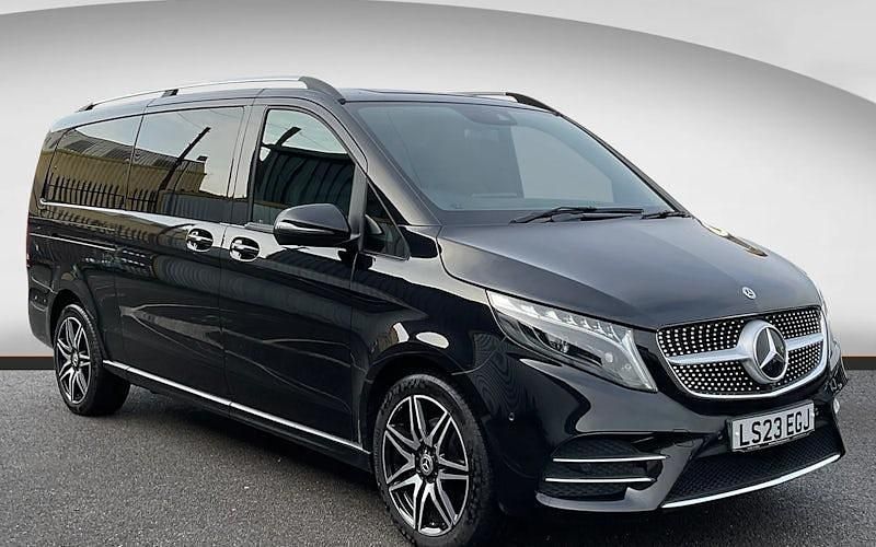 Black Used 2023 Mercedes V300 AMG line MPV | £56,990 (Good price) - Image 1/4