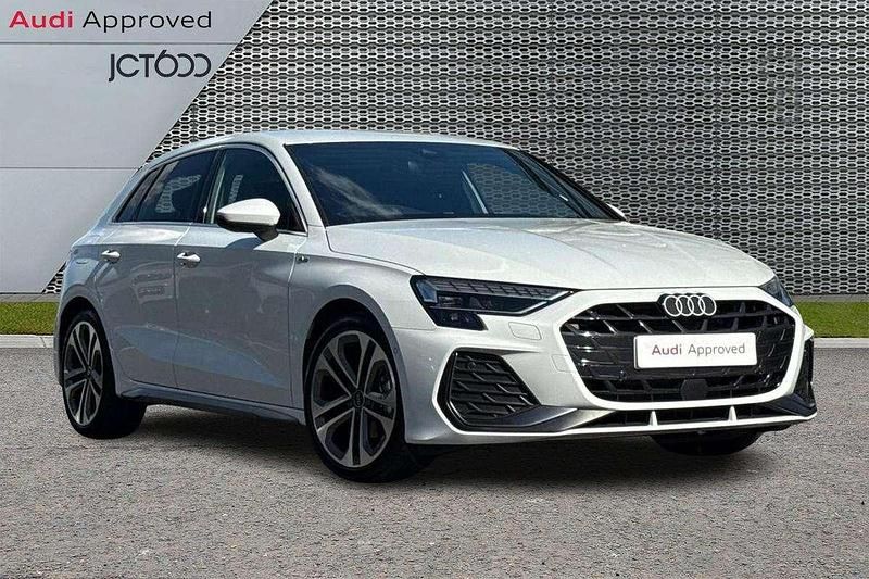 White Used 2025 Audi A3 S-Line Hatchback | £27,343 (Fair price) - Image 1/4