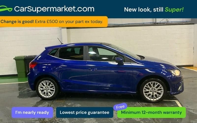 Used Seat Ibiza Design 95 HP (69 kW) 2017 Blue Hatchback