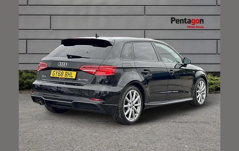 Used Audi A3 Black Edition 113 HP (83 kW) 2018 Black Sedan