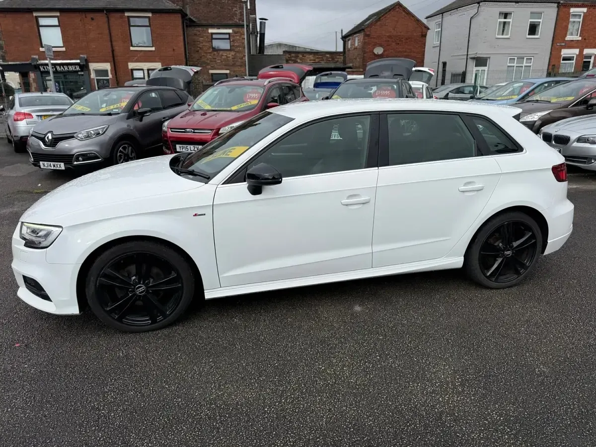 Used Audi A3 S-Line 116 HP (85 kW) 2018 White Sedan