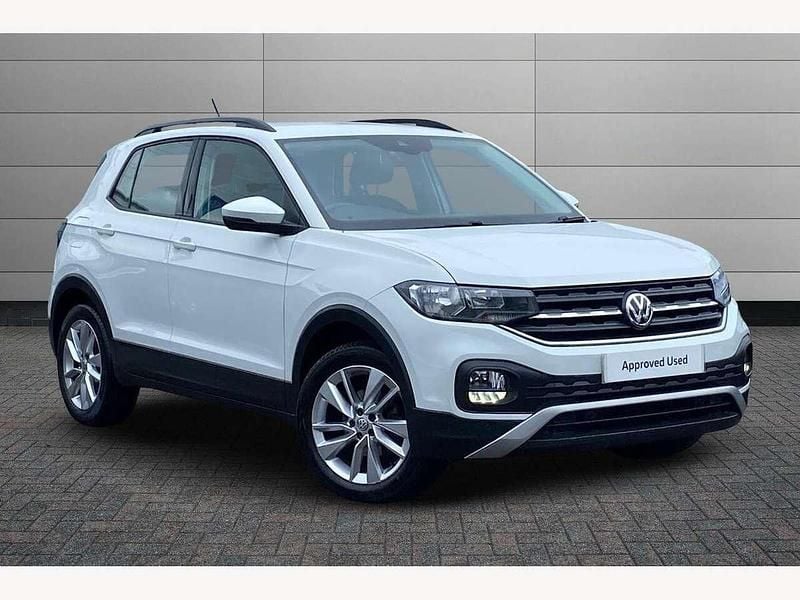 Pure white Used 2020 VW T-Cross SE SUV | £15,395 (Fair price) - Image 1/4