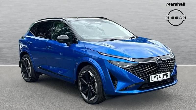 Mgnt blu+blk rf Used 2025 Nissan Qashqai Comfort SUV | £25,359 (Expensive) - Image 1/4