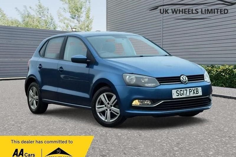 Used VW Polo Match 90 HP (66 kW) 2017 Blue Hatchback
