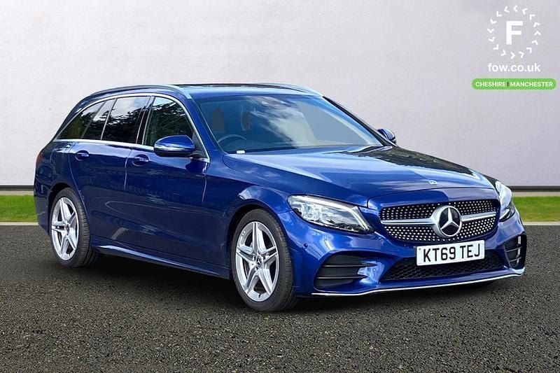 Blue Used 2020 Mercedes C220 Active Estate | £18,699 - Image 1/3