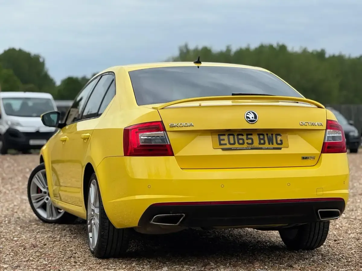 Used Skoda Octavia vRS 2015 Yellow Estate