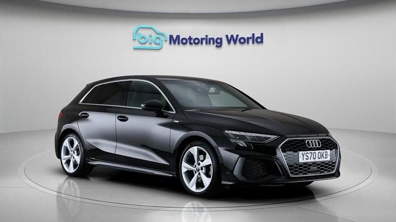 Black Used 2020 Audi A3 Sportback S-Line Hatchback | £19,700 (Fair price) - Image 1/4