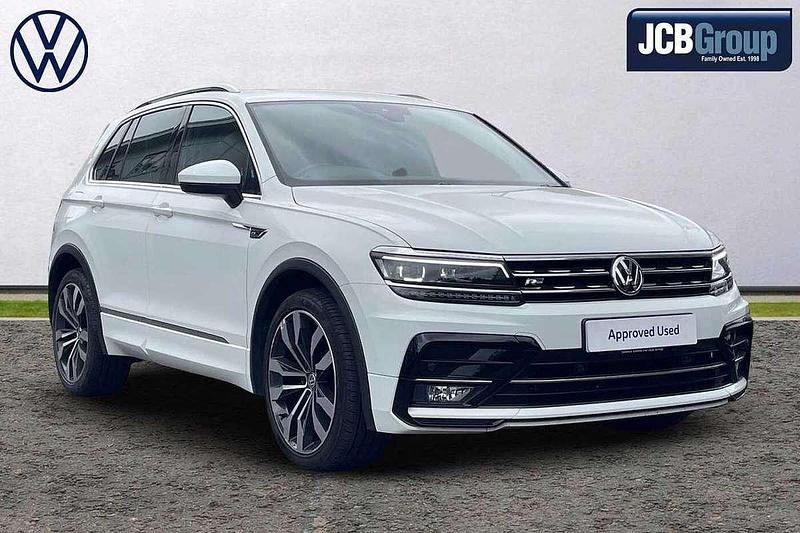 White Used 2018 VW Tiguan R-line SUV | £20,495 (A bit pricey) - Image 1/4