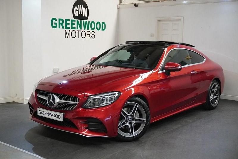 Used Mercedes C220 AMG line 2018 Red Coupe
