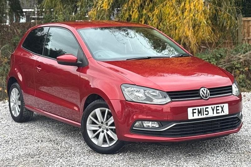 Red Used 2015 VW Polo SE Hatchback | £4,300 (Good price) - Image 1/1
