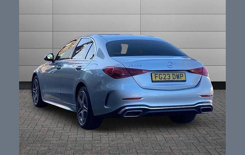 Used Mercedes C300e AMG line 313 HP (230 kW) 2023 Silver Sedan