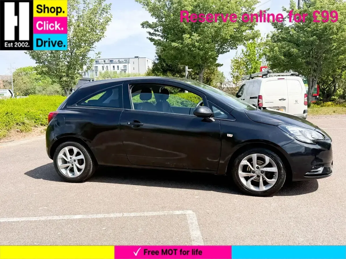 Used Vauxhall Corsa 75 HP (55 kW) 2017 Black Hatchback