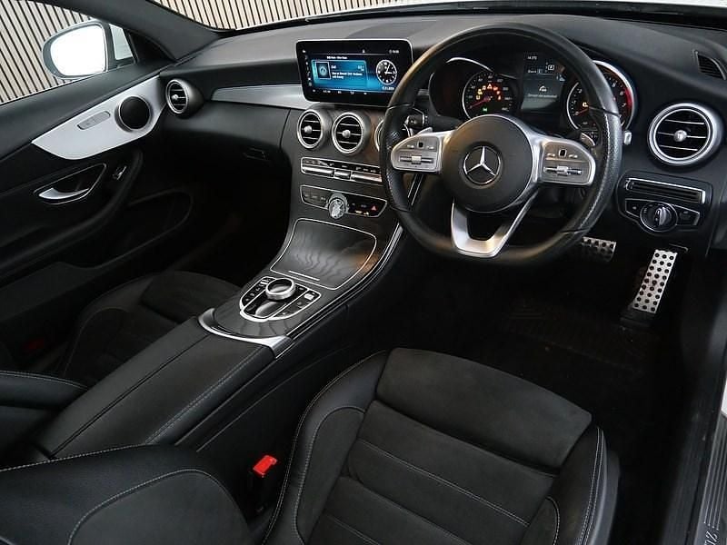 Used Mercedes C180 AMG line 2020 White Coupe