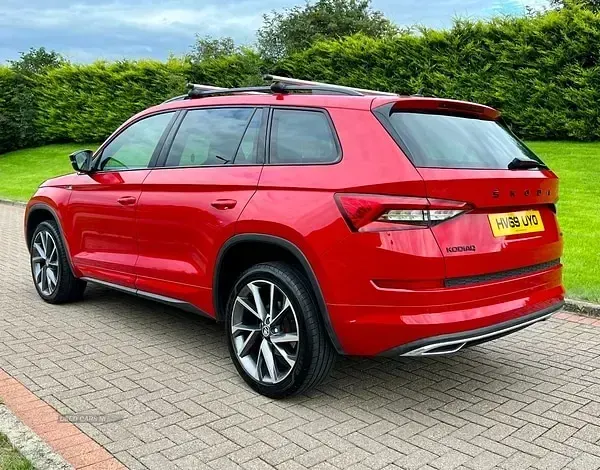 Used Skoda Kodiaq SportLine 150 HP (110 kW) 2019 Red SUV