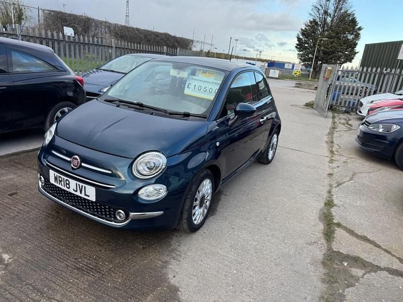 Used Fiat 500 Lounge 69 HP (50 kW) 2018 Blue Hatchback