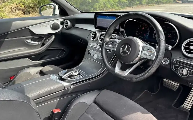 Used Mercedes C220 AMG line 194 HP (142 kW) 2019 White Cabriolet