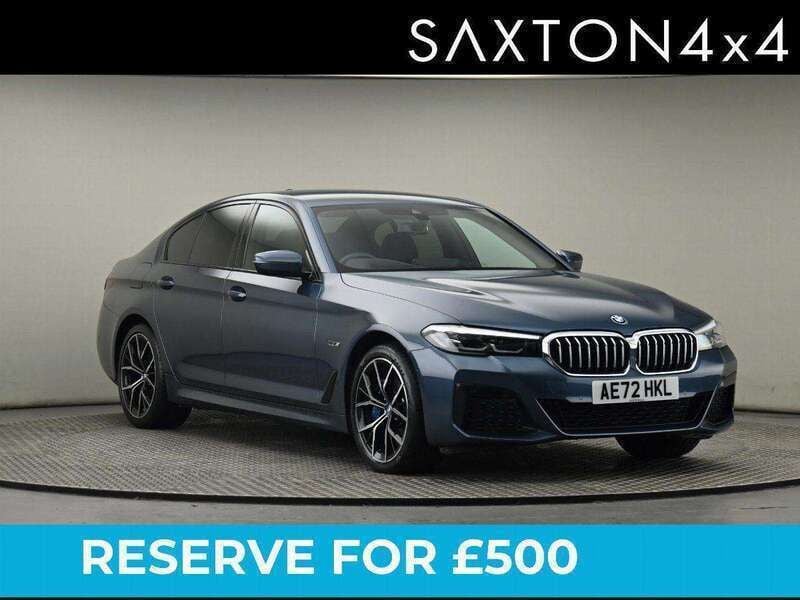 Blue Used 2022 BMW 545e M Sport Sedan | £30,900 (Fair price) - Image 1/4