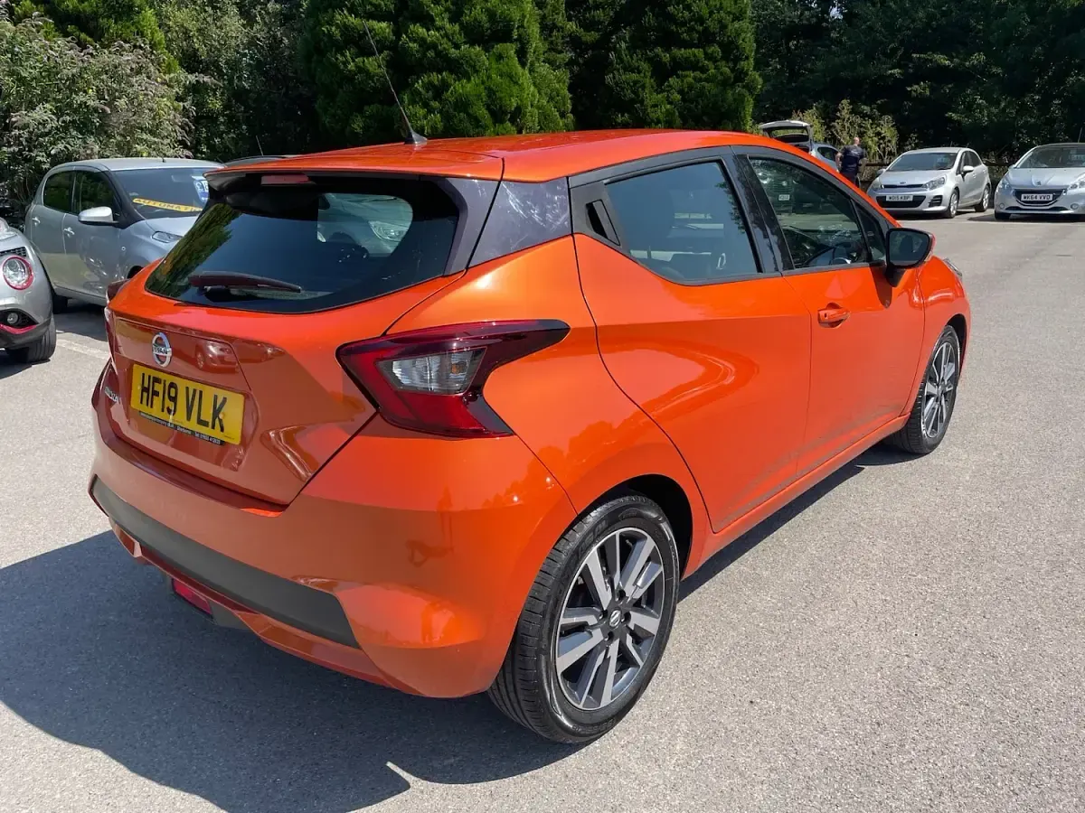 Used Nissan Micra Acenta 90 HP (66 kW) 2019 Orange Hatchback