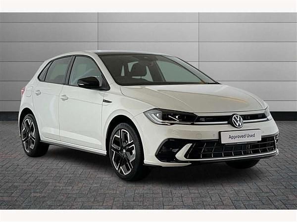 Pure white with black roof New 2025 VW Polo Black Edition Hatchback | £25,395 (Good price) - Image 1/3