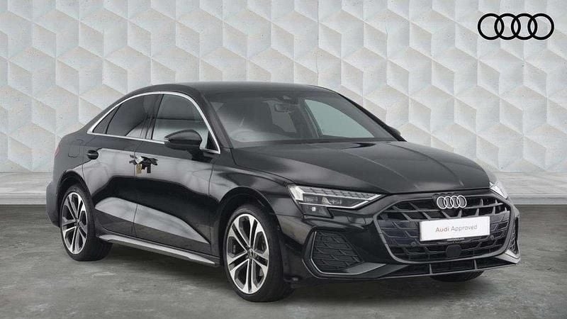 Black Used 2025 Audi A3 S-Line Sedan | £28,500 (Fair price) - Image 1/4