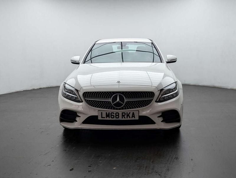 Used Mercedes C300 AMG line 2018 White Sedan