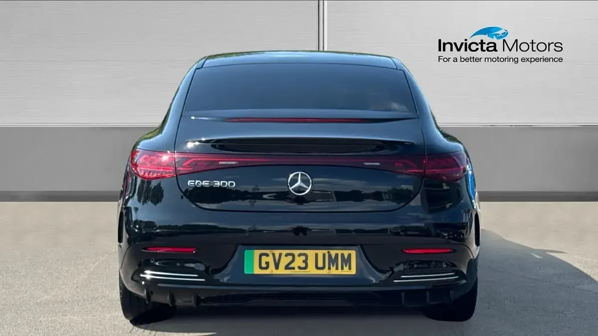 Used Mercedes EQE300 AMG line 180 kW (245 HP) 2023 Cosmos black metallic Sedan