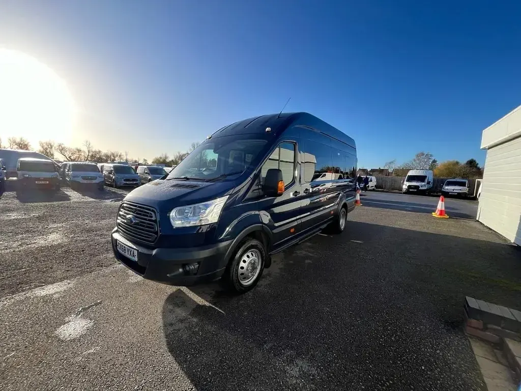 Used Ford Transit Trend 123 HP (90 kW) 2018 Blue Van