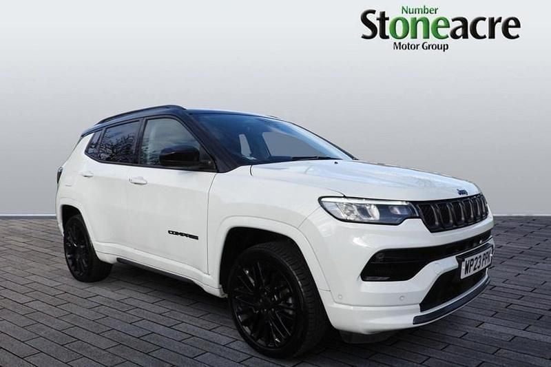 White/black Used 2023 Jeep Compass SUV | £17,995 - Image 1/1