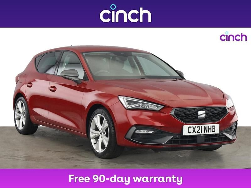 Red Used 2021 Seat Leon FR Hatchback | £11,999 (Fair price) - Image 1/3