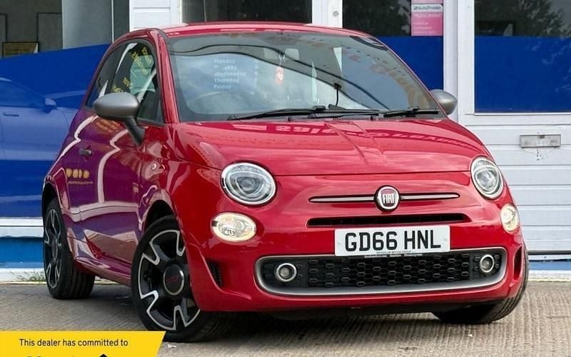 Red Used 2017 Fiat 500 S Hatchback | £5,850 (Fair price) - Image 1/4